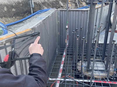 工事施工現場の写真撮影